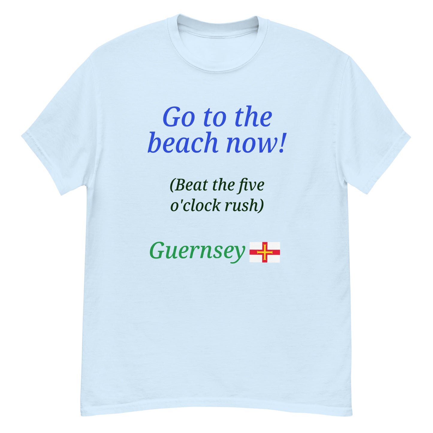 Men's classic tee (Go to the beach now)