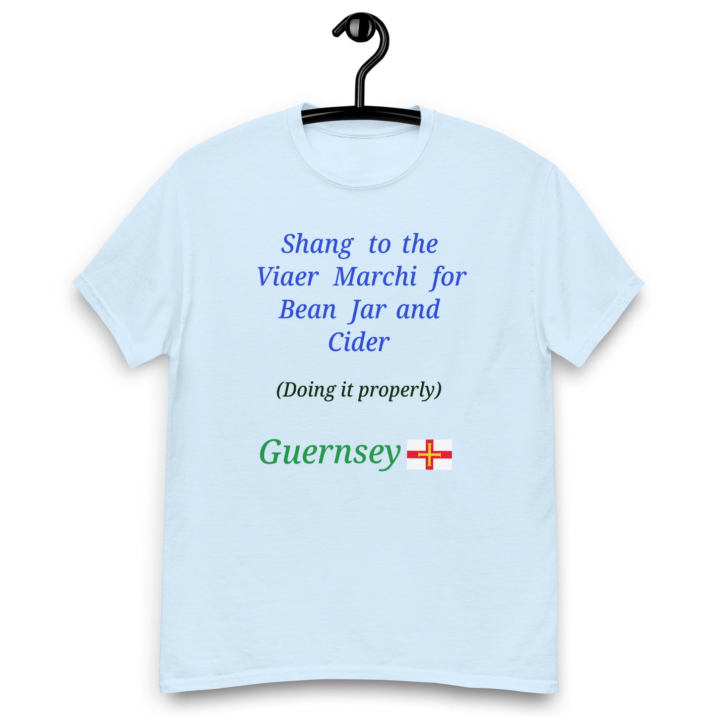 Men's classic tee (Shang to the Viaer Marchi for Bean Jar and Cider - doing it properly)