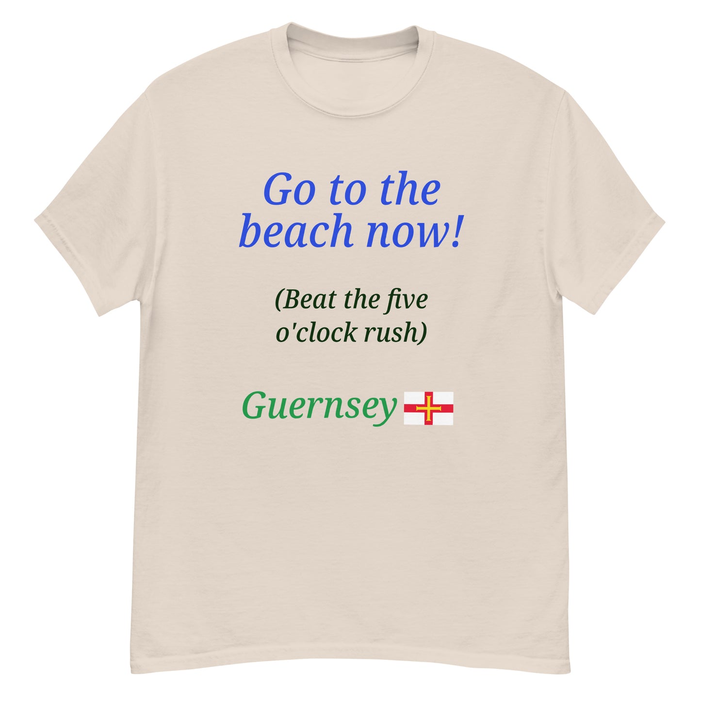 Men's classic tee (Go to the beach now)