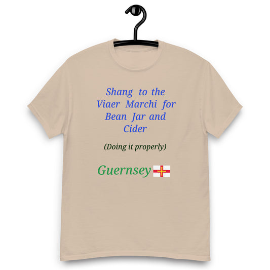 Men's classic tee (Shang to the Viaer Marchi for Bean Jar and Cider - doing it properly)