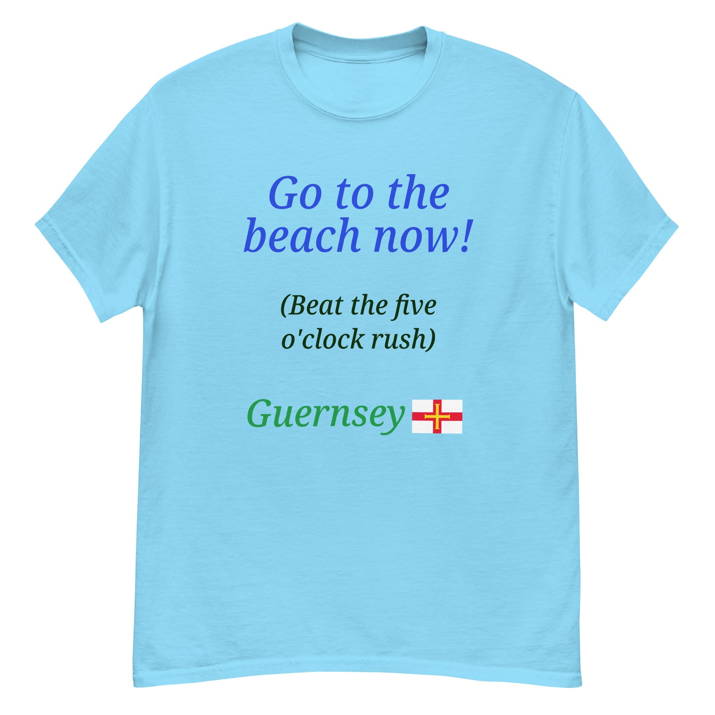 Men's classic tee (Go to the beach now)