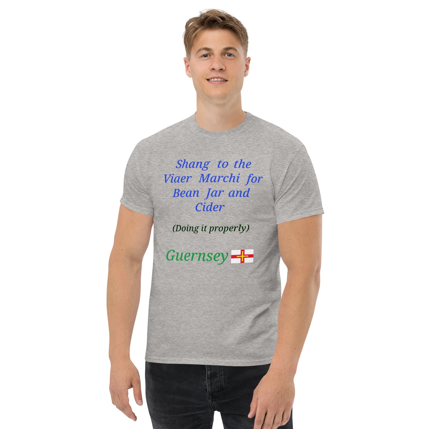 Men's classic tee (Shang to the Viaer Marchi for Bean Jar and Cider - doing it properly)