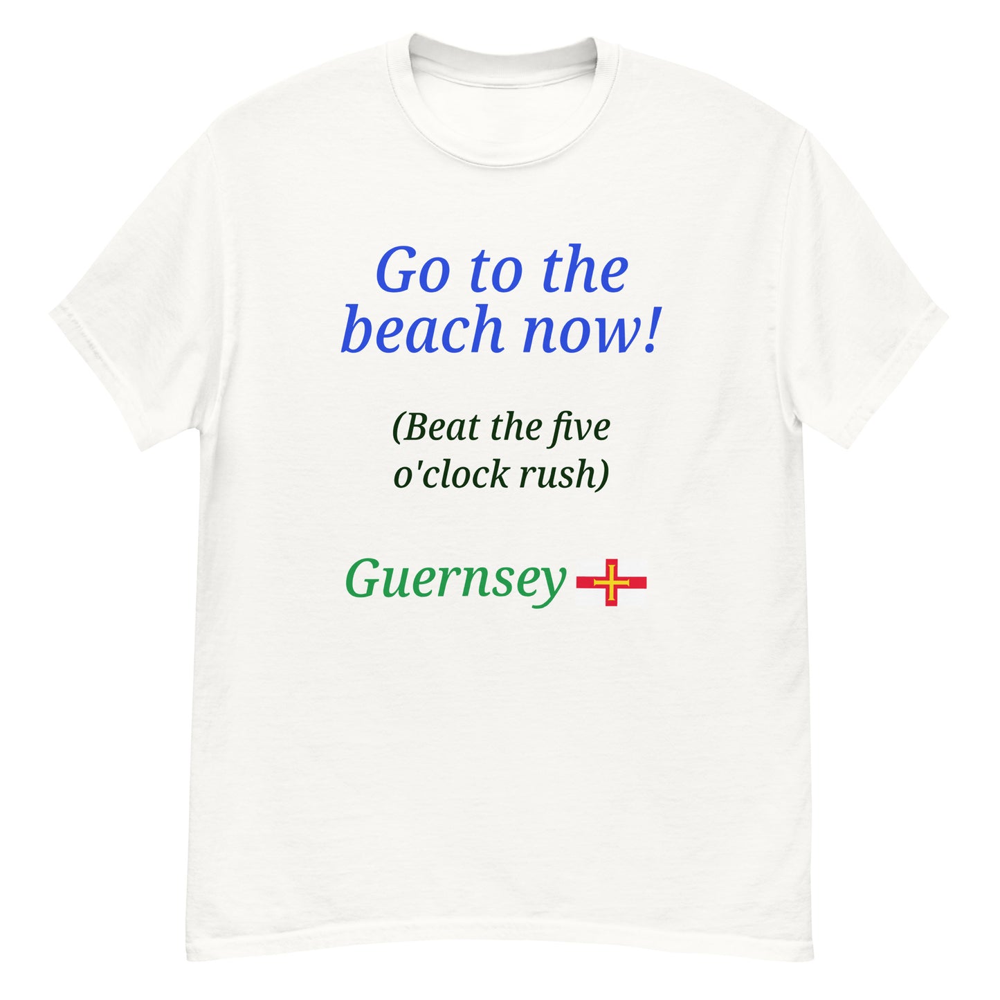 Men's classic tee (Go to the beach now)