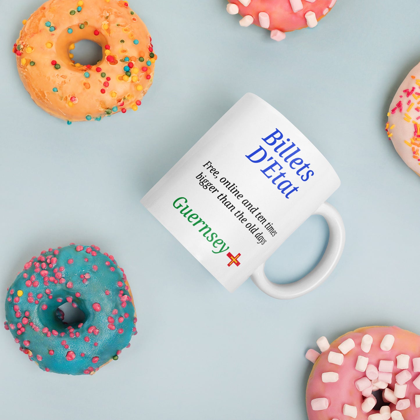 White glossy mug (Billets D'Etat - Free, online and ten times bigger than the old days)