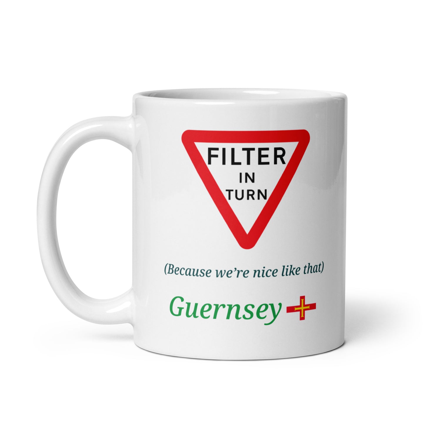 White glossy mug (Filter in Turn - Because we're nice like that)