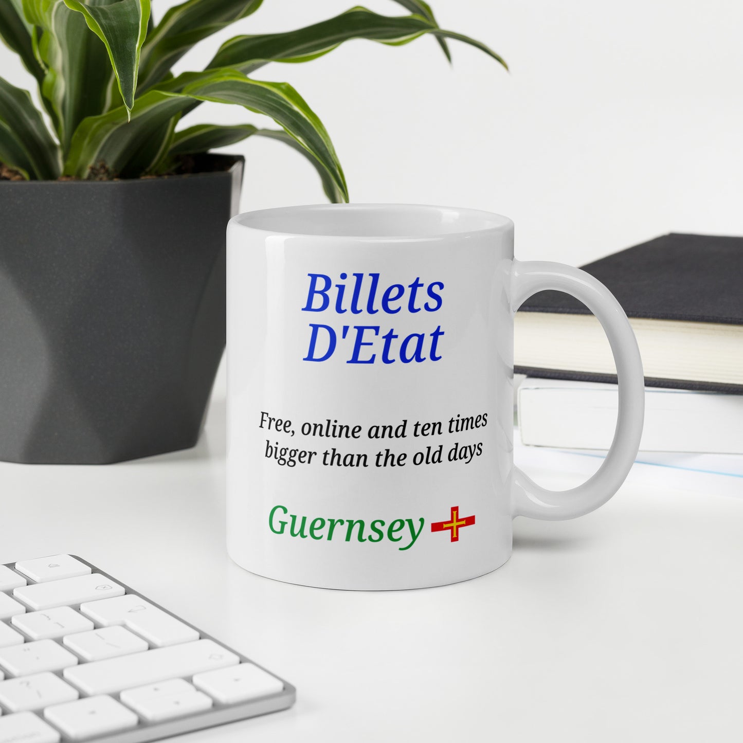 White glossy mug (Billets D'Etat - Free, online and ten times bigger than the old days)