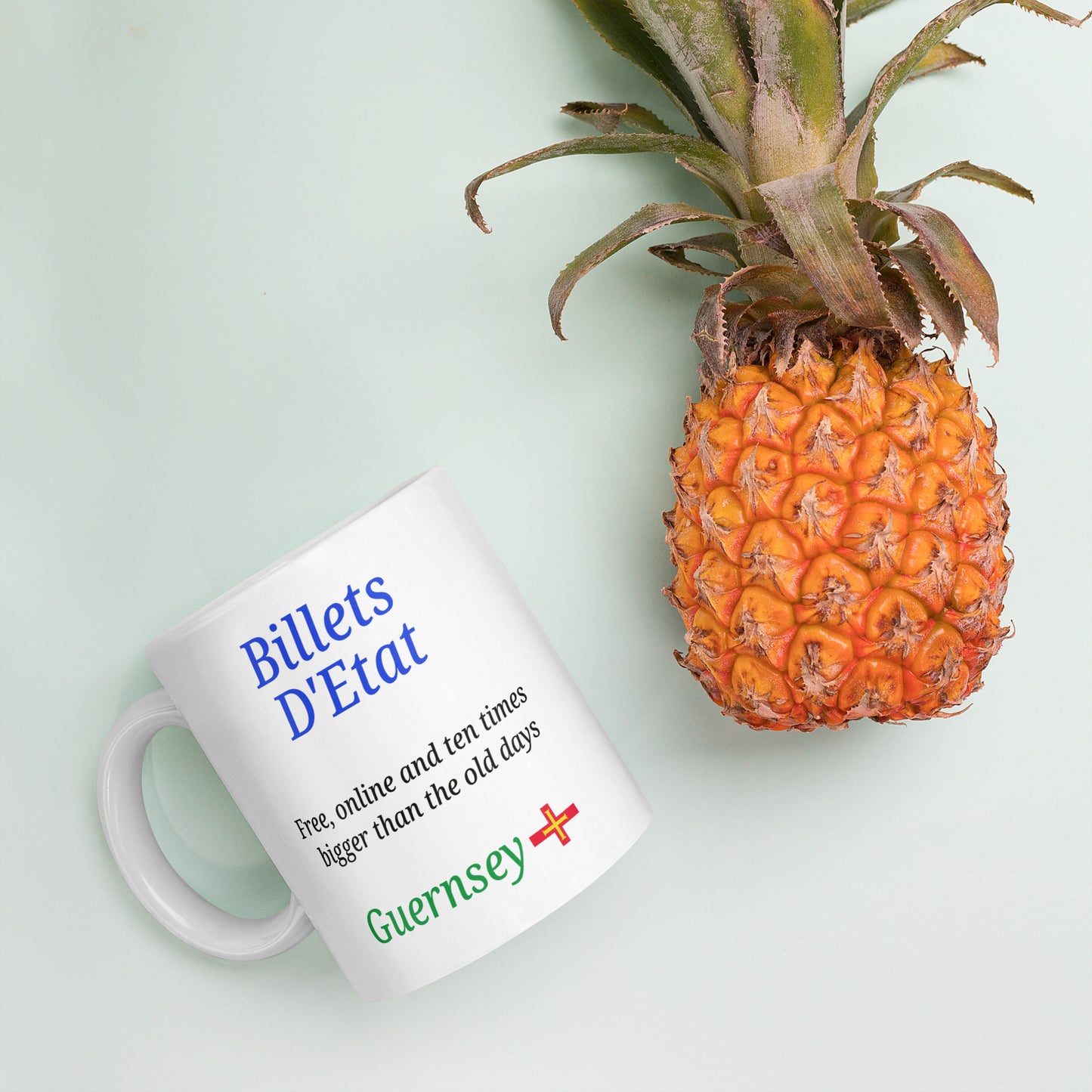 White glossy mug (Billets D'Etat - Free, online and ten times bigger than the old days)