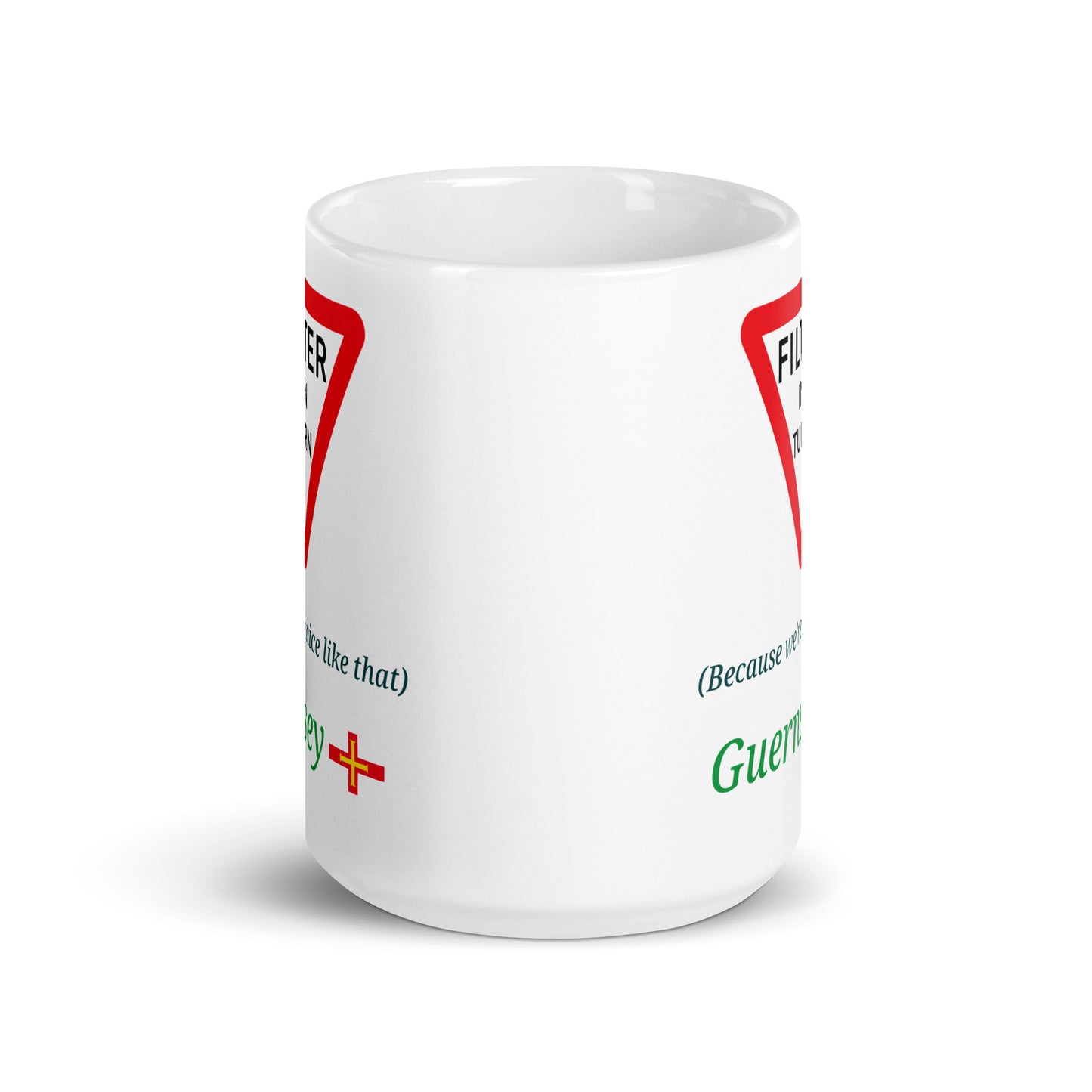 White glossy mug (Filter in Turn - Because we're nice like that)