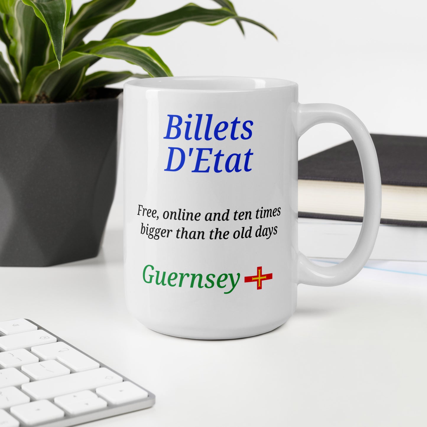 White glossy mug (Billets D'Etat - Free, online and ten times bigger than the old days)