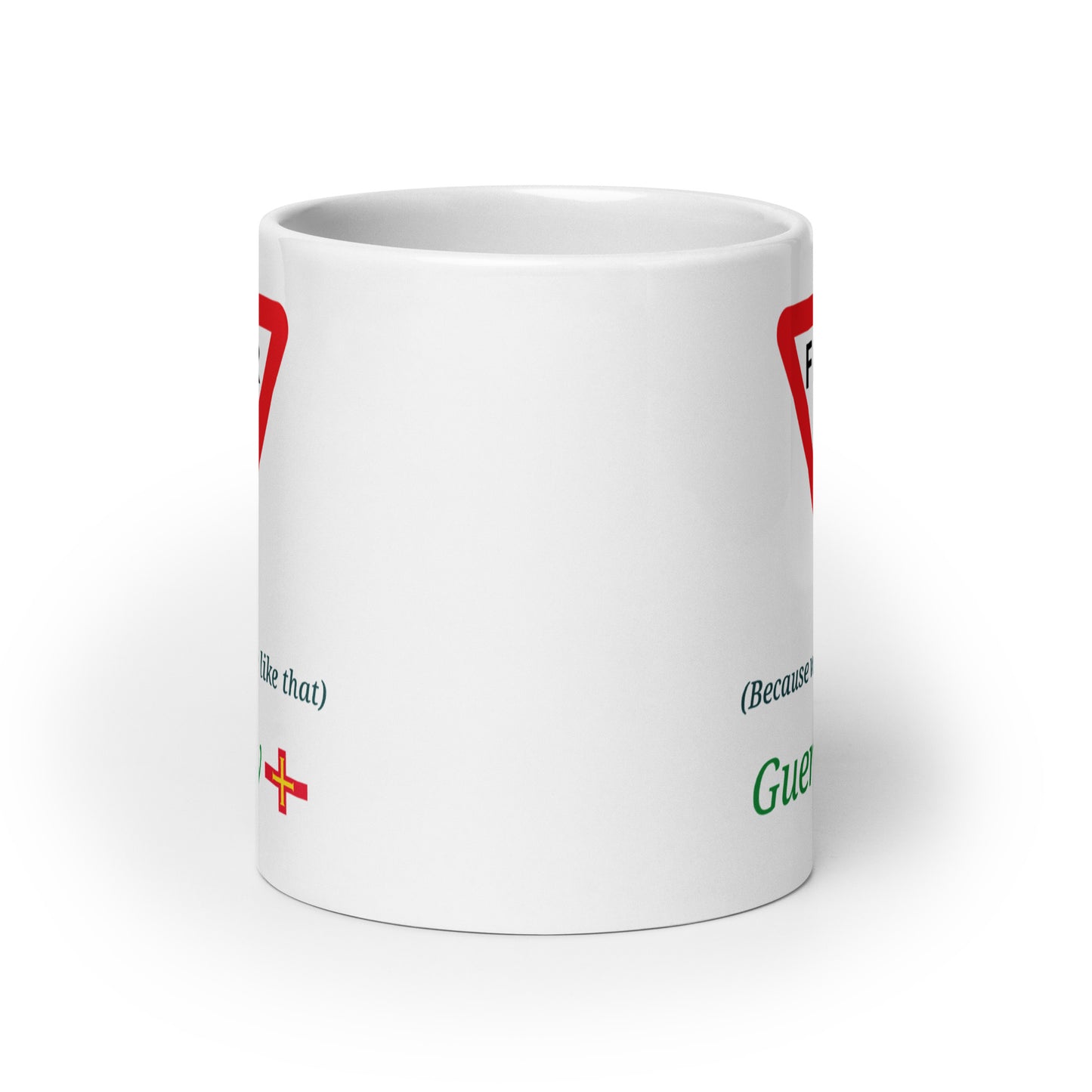 White glossy mug (Filter in Turn - Because we're nice like that)