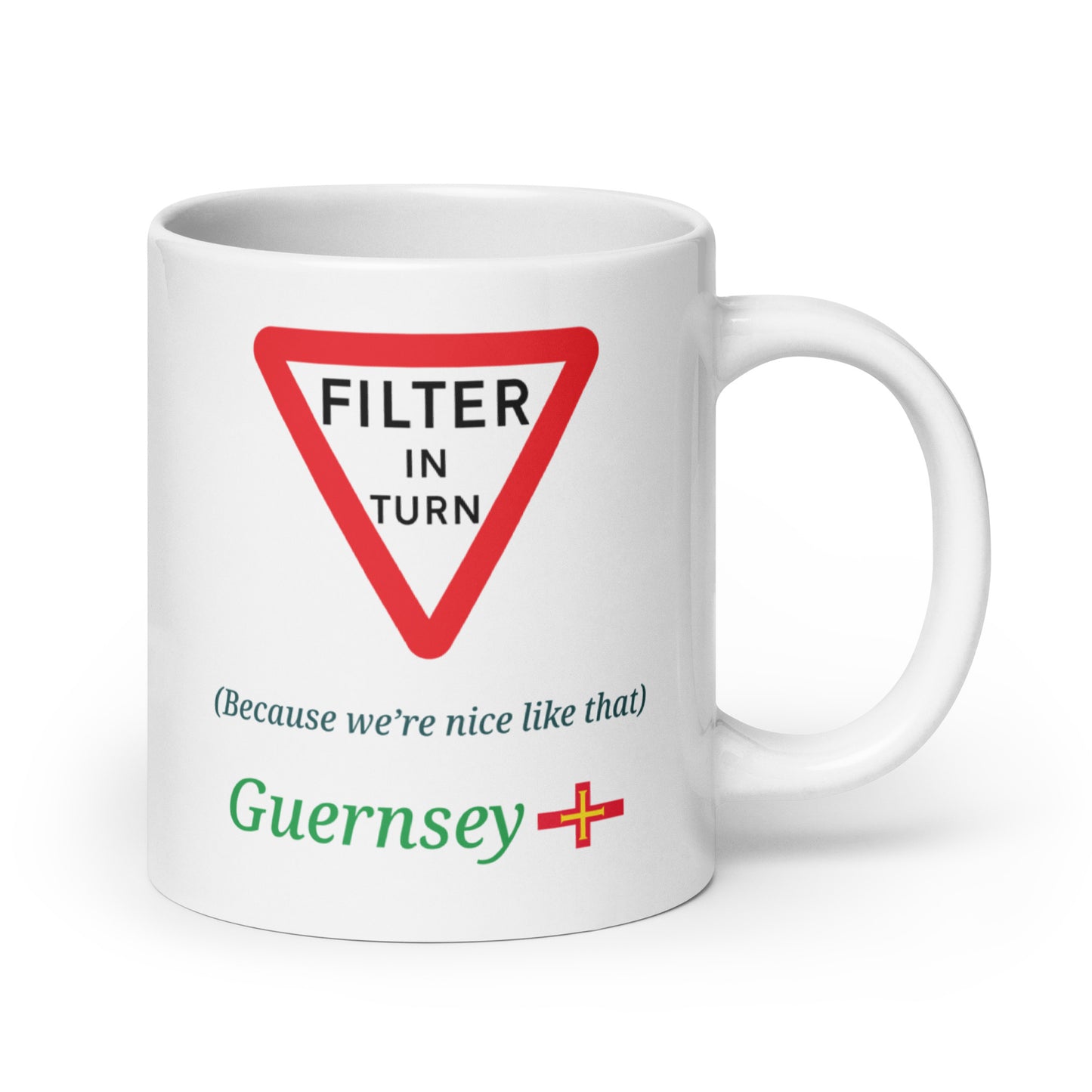 White glossy mug (Filter in Turn - Because we're nice like that)