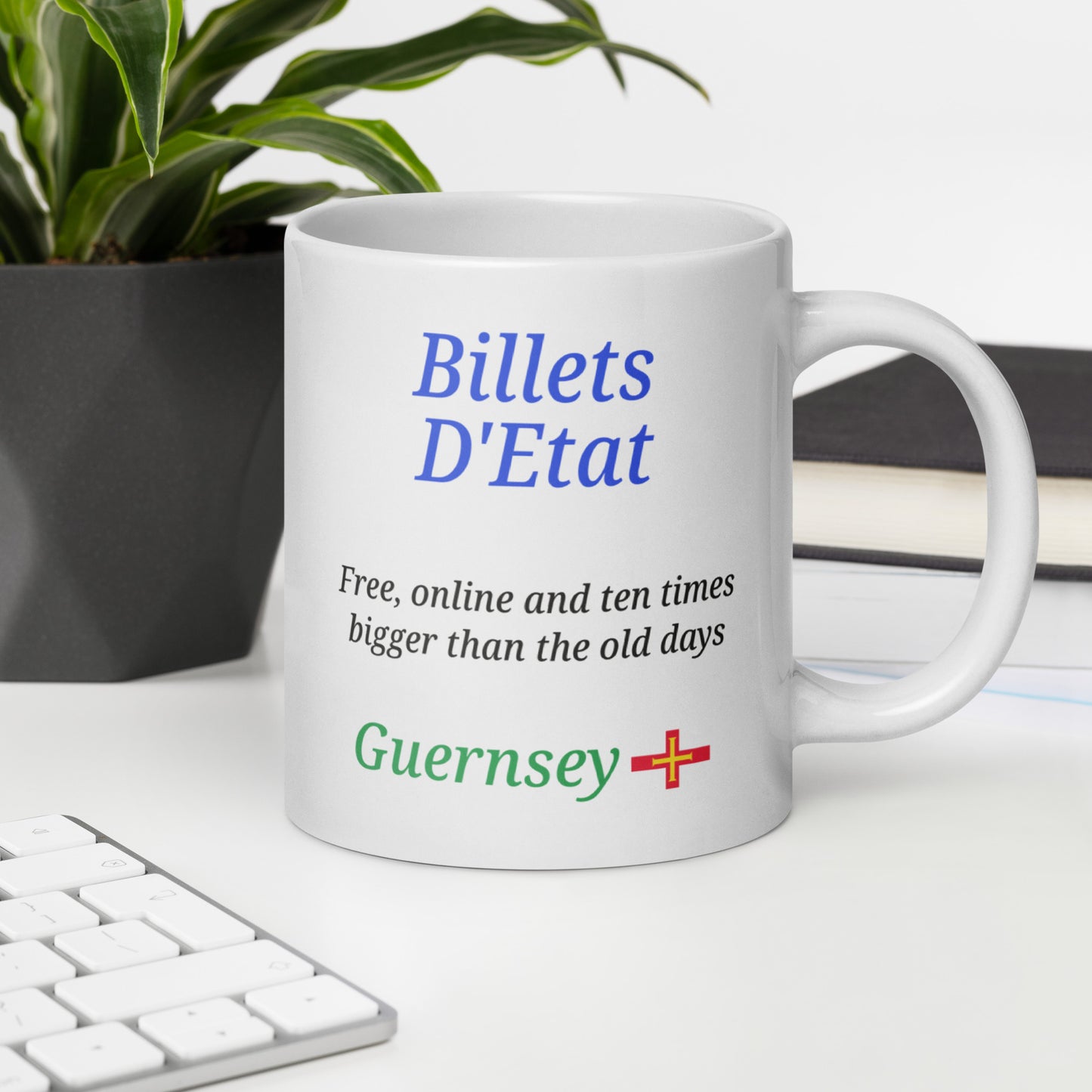 White glossy mug (Billets D'Etat - Free, online and ten times bigger than the old days)
